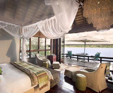 River lodge villa in zambia