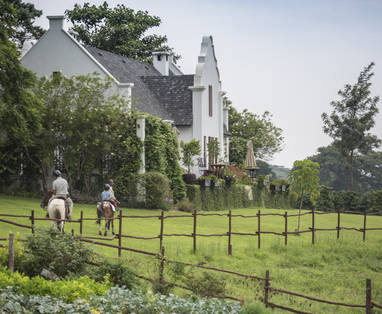 paardrijden bij The Manor in Tanzania