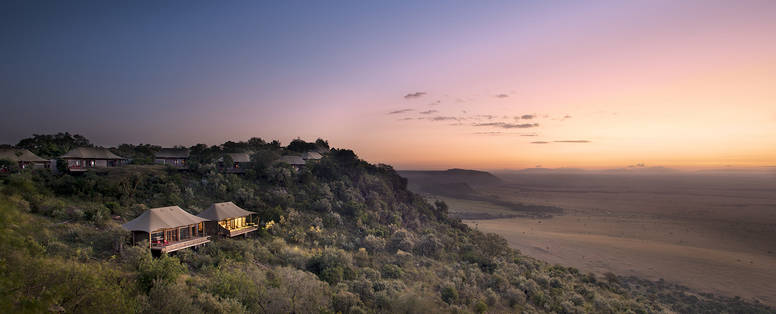 Angama mara foto vanuit vogelperspectief