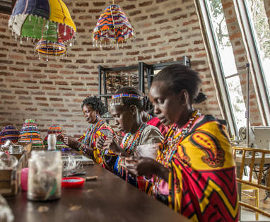 Beading Studio bij Angama Mara in Kenia 