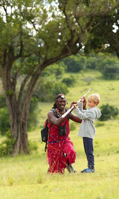 begeleide wandeling bij Angama Mara in Kenia 