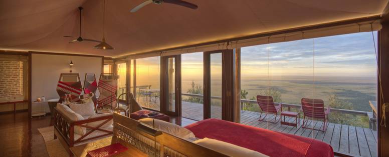 suite bij Angama Mara in Kenia 