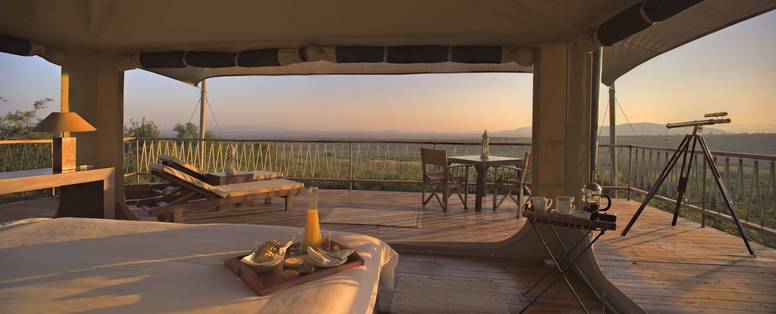 tent met uitzicht bij Mara Bushtops in kenia