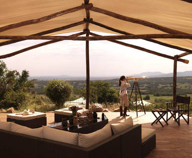 Lounge bij Mara Bushtops in kenia
