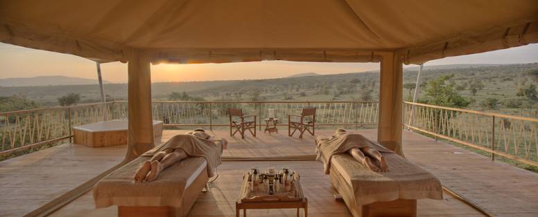 spa bij Mara Bushtops in kenia