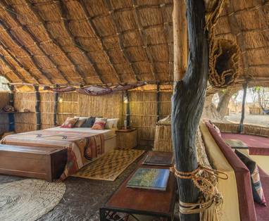 interieur chalet bij Tafik Camp