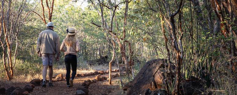 wandelen bij The River Club in Zambia
