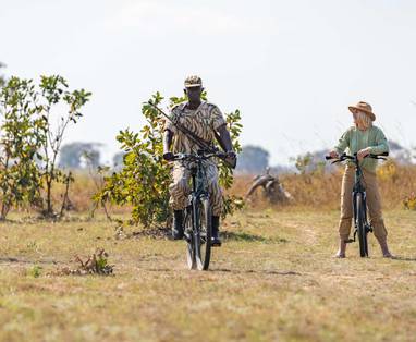fietstocht bij Chisa Busanga Camp