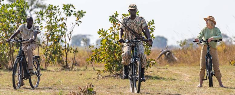 fietstocht bij Chisa Busanga Camp