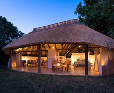 chalet bij Nkwali Camp in zambia