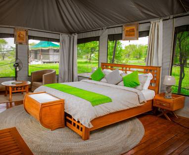 slaapkamer bij Embalakai Camp in Tanzania