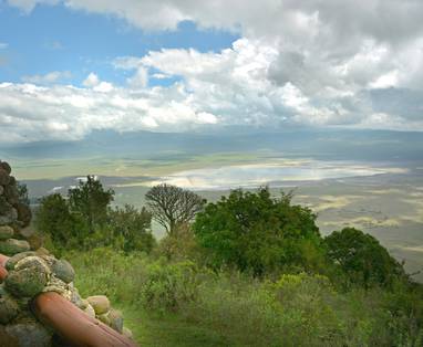 uitzicht bij Ngorongoro Serena Safari Lodge
