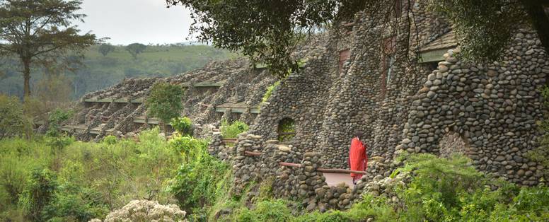 architectuur bij Ngorongoro Serena Safari Lodge