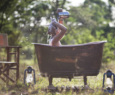 bad bij Serian's Serengeti in Tanzania