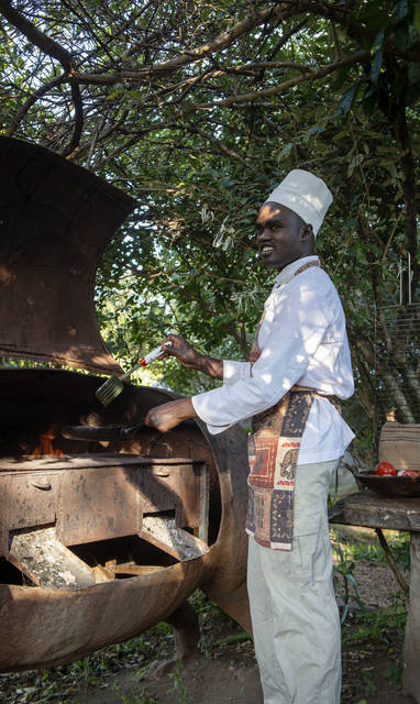 bbq bij Serian's Nkorombo in Kenia