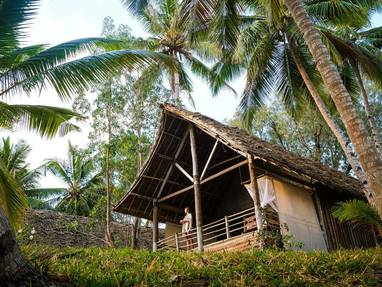 luxe bungalow bij pole pole in Tanzania