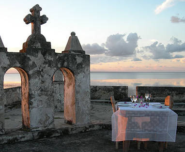 Ibo Island Lodge | Quirimbas Archipel | dineren op dakterras