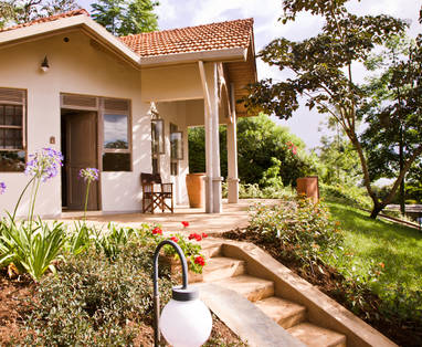 cottage in de tuinen bij Machweo Wellness Retreat