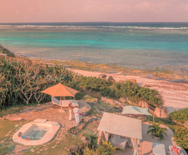 garden villa lounge bij Alfajiri villas in Kenia