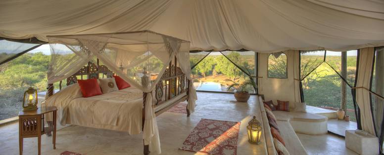 tent bij Sasaab in Kenia