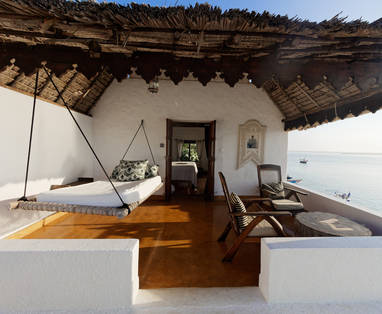 Superior kamer veranda bij Peponi hotel in kenia