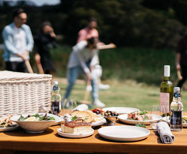 Verzorgde picknick bij Jackalope in Australië