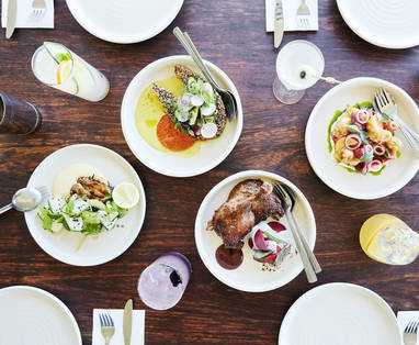 Eten van restaurant RareHare bij Jackalope in Australië