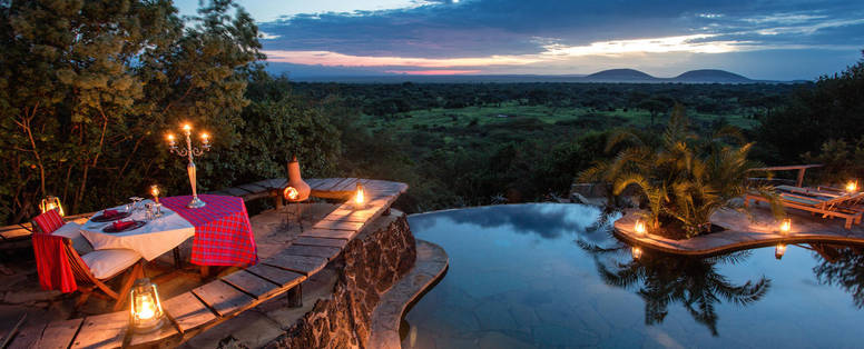 prive dineren bij Ol Donyo Lodge in Kenia