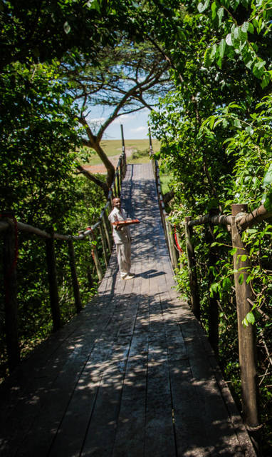 brug bij Mara Plains Camp in Kenia