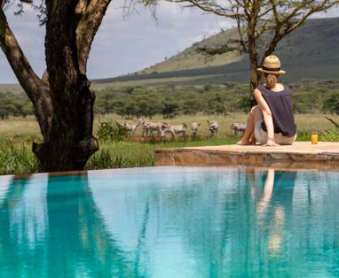 zwembad bij sirikoi lodge in kenia