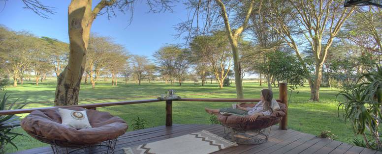 terras bij sirikoi lodge in kenia
