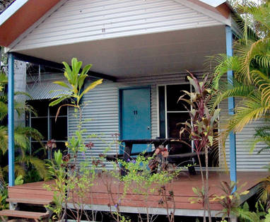 Vooraanzicht van Cabin bij Anbinik Kakadu Resort in Australië