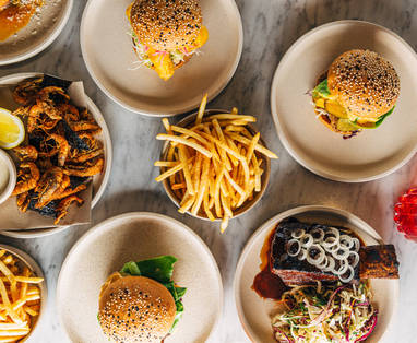 Menu van 'three75' bij The Louise in Australië