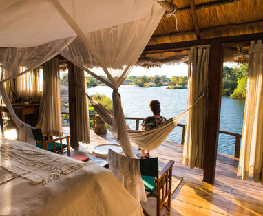 Sindabezi Island Hangmat in chalet