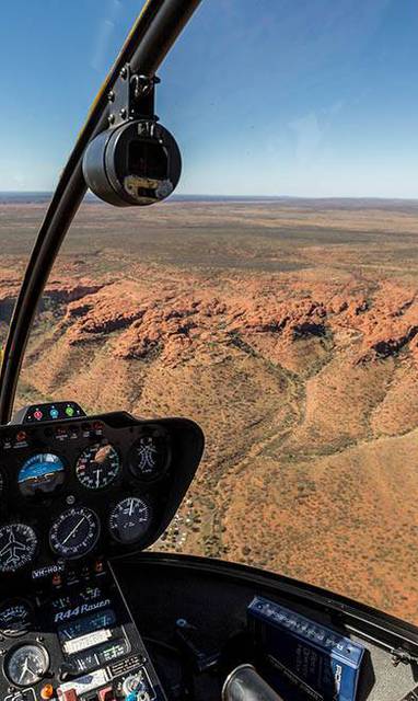 Helikopter excursie bij Kings Canyon Resort in Australië