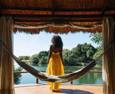 Sindabezi island hangmat met uitzicht 