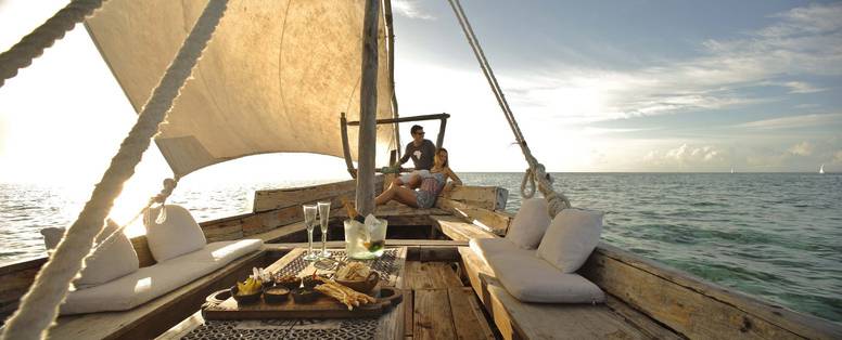 Dhow excursie bij Mnemba Island Lodge in Tanzania