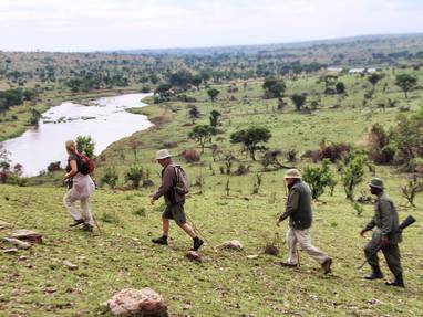 Wandeling sochtends Serian's serengeti
