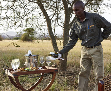 Bushmeal bij Migrational Camp in Tanzania