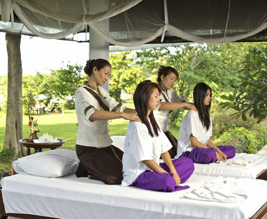 Rustgevende Spa met uitzicht bij The Legend Resort in Thailand