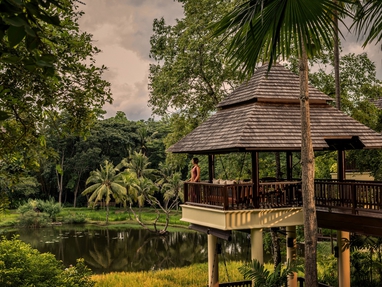 Uitzicht bij het Four Seasons Chiang Mai Resort