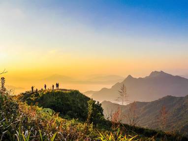Bergachtige omgeving nabij Chiang Rai