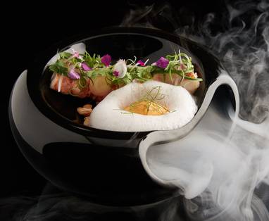 Gerecht bij Siam Kempinski Hotel in Bangkok, Thialand