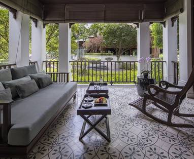 terras Rajah Brooke suite  137 Pillars House in Chiang Mai