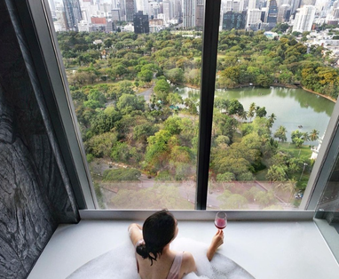 Uitzicht bij SO/ Bangkok in Thailand