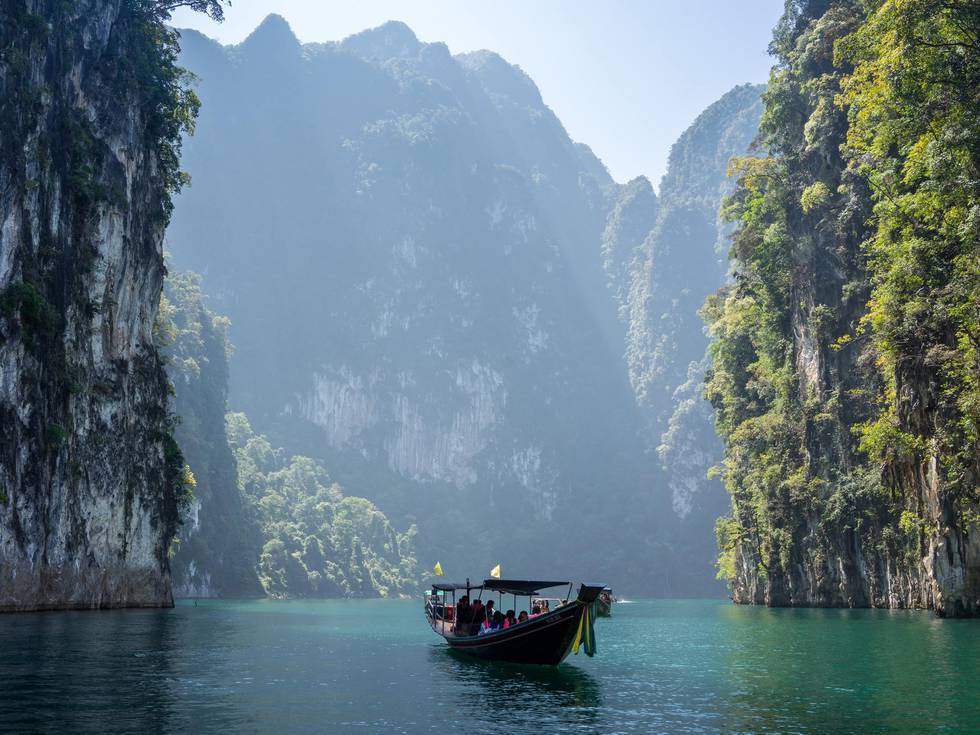 Boot in de Andamanse Zee