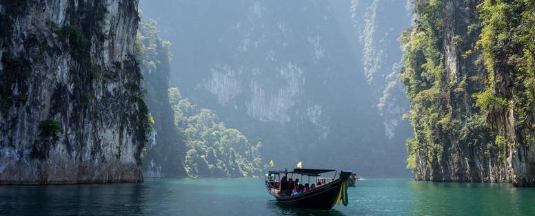 Boot in de Andamanse Zee