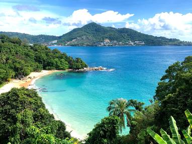 een baai in Thailand in Phuket.