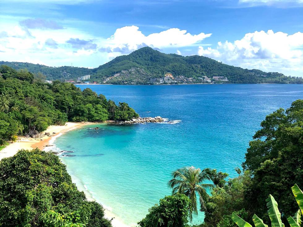 een baai in Thailand in Phuket. 