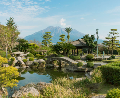 Kagoshima Senganen tuin